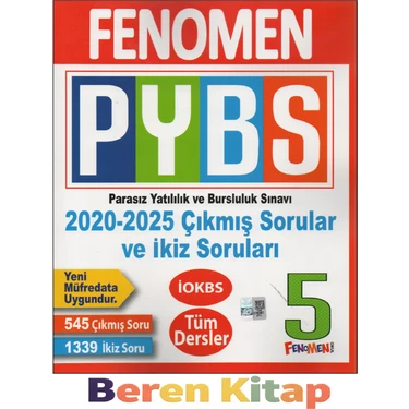 Fenomen 5.sınıf PYBS Parasız Yatılılık ve Bursluluk Sınavı