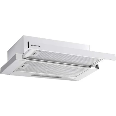 Kumtel Beyaz Sürgülü Aspiratör DS6-905 W 450 m³/saat Yüksek Emiş Gücü ve Yıkanabilir