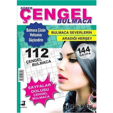 Olimpos Yayınları Olimpos Süper Çengel Bulmaca 1 – 144 Sayfa Beyin Egzersizi ve Hafıza Güçlendirme