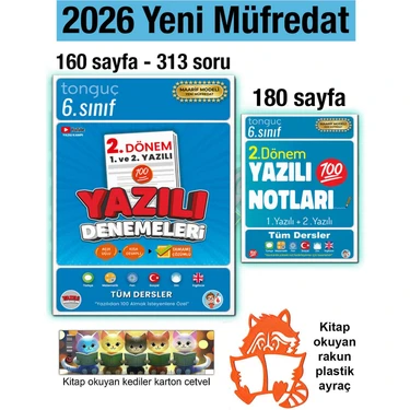 Tonguç Akademi 6. Sınıf 2026 2. Dönem Yazılı Denemeleri ve