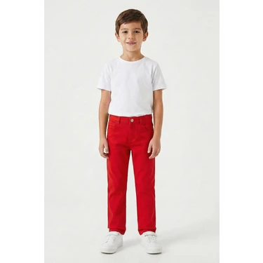Kinderos Likralı Unisex Çocuk Basic Pantolon - 26K