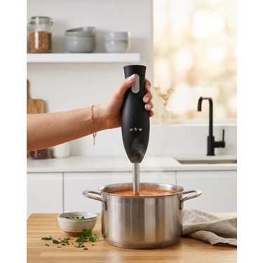 Uravas Store Paslanmaz Çelik Blender Ayağına Sahip Ergonomik El