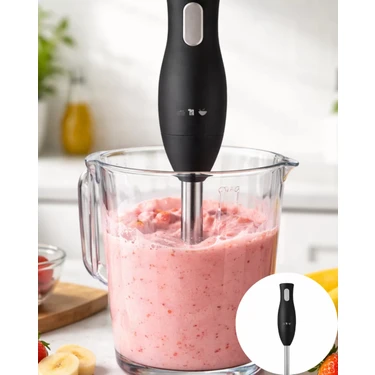 Uravas Store Mutfak El Blenderı Paslanmaz Çelik Uçlu Ergonomik
