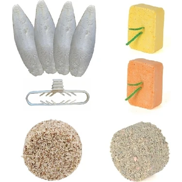 Petistera 2'li Enerji Blok + 2'li Mineral Blok + 4'lü Küçük Kalamar