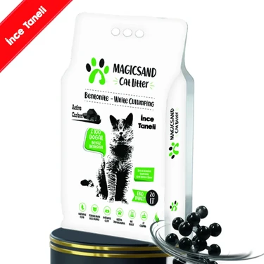 Magicsand Cat Litter Active Carbon İnce Taneli Kedi Kumu 20