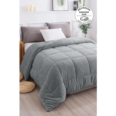 Evlen Home Collection Ultra Yumuşak Tek Kişilik Çift Taraflı Wellsoft Peluş Yorgan Yıkanabilir