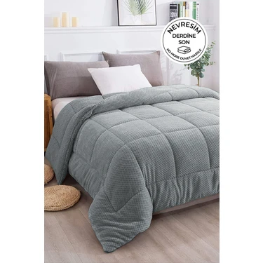 Evlen Home Collection Ultra Yumuşak Çift Taraflı Wellsoft Peluş Yorgan Çift Kişilik Yıkanabilir