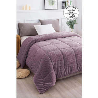 Evlen Home Collection Ultra Yumuşak Çift Taraflı Wellsoft Peluş Yorgan Çift Kişilik Yıkanabilir