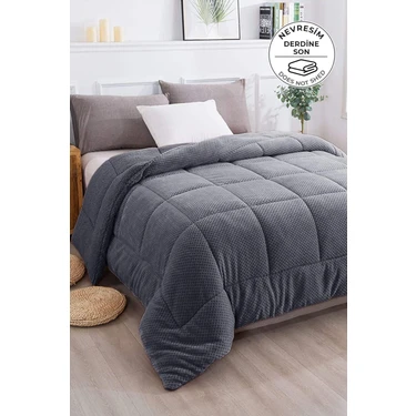 Evlen Home Collection Ultra Yumuşak Tek Kişilik Çift Taraflı Wellsoft Peluş Yorgan Yıkanabilir