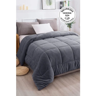 Evlen Home Collection Ultra Yumuşak Çift Taraflı Wellsoft Peluş Yorgan Çift Kişilik (Battaniye /