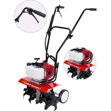 Lieber German 7900-XT Benzinli Mini Çapalama Makinesi 7,9 Hp 75 cc Magnezyum Karter Çift Egzozlu