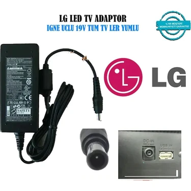 Ata Elektronik Lg Uyumlu LED Tv Monitör 19V 19.5V Uyumlu Adaptör 22'' 23'' 24'' 27'' 32"40"42"