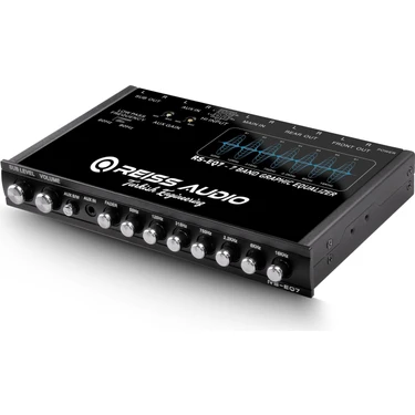 Reiss Audio RS-EQ7 7 Bantlı Grafik Ekolayzer 6 Kanallı 8 Volt RCA Çıkışları Yüksek