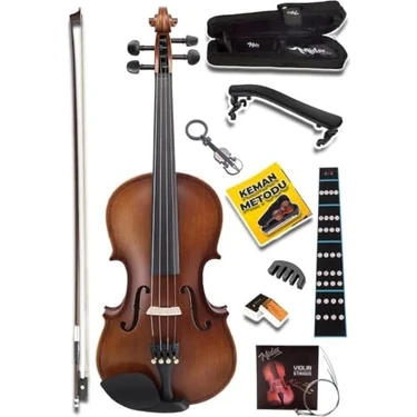Midex LMA-544TYS 3/4 Profesyonel Keman 3/4 Çocuk Kemanı 10-13 Yaş (Yastık Susturucu Yedek Tel Çanta