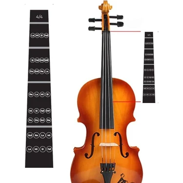 Happypotam 4/4 Tam Boy Keman-Nota-Etiket-Kolay Öğrenme-Sticker-Klavye-Çıkartma-Violin-Keman