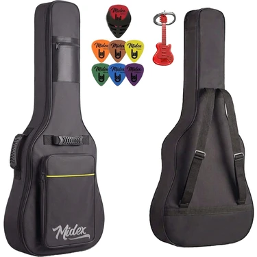 Midex CS-109 Softcase Akustik Gitar Çantası Gigbag Kalın