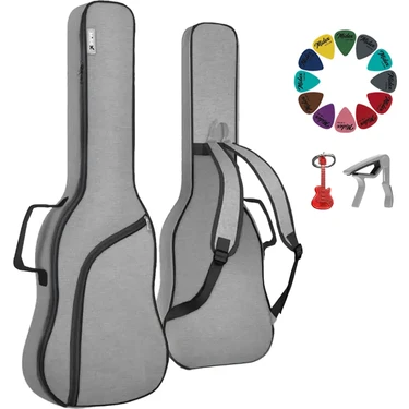 Midex ELC-40 Case Elektro Gitar Çantası Gigbag Su Geçirmez Kalın Kılıf (Capo