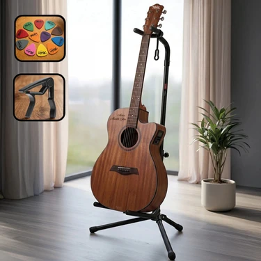 Lastvoice Gtr-01C Gitar Standı Sehpası + Capo + Pena
