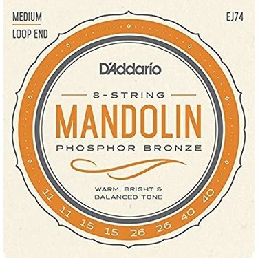 D'addario EJ74 Ej Serisi Mandolin Tel Seti (Medium