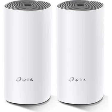 TP-Link Deco E4 (2-Pack) | Wi-Fi 5 Mesh Sistemi | AC1200 Mbps Hız | Fiber Uyumlu | Çift Bant | 100