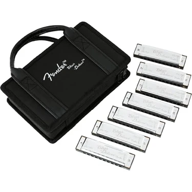 Blues Harmonica Deluxe 7' Set Kılıf