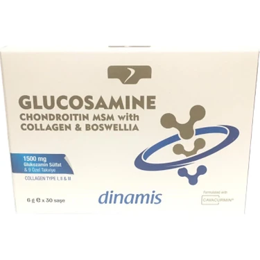Dinamis Glucosamıne Chondroitin Msm With Collagen  Boswellia 6 gr x 30