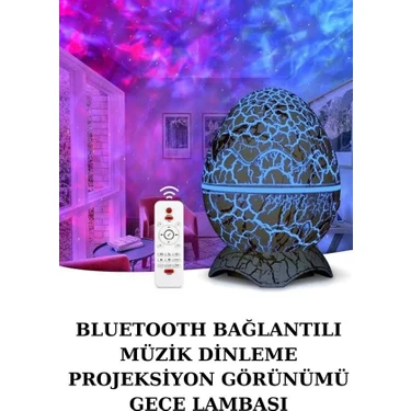 Uravas Store Yumurta Şeklinde Su Dalgalı Bluetooth Speaker Lamba Renkli