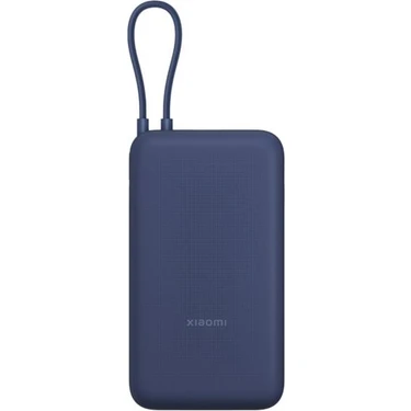 Xiaomi 33W 20.000MAH Mavi Powerbank USB ve Usb-C Portu ve Usb-C Entegre Kablo