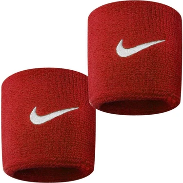Nike Swoosh Wristbands Havlu El Bilekliği - Kırmızı