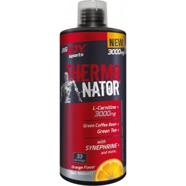 Bigjoy Sports 1000 Ml Portakallı Thermonator L-Carnitine 33 Servis İçin Termojenik Etkili