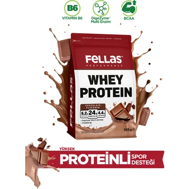 Fellas Whey Protein Tozu Çikolata Aromalı (525