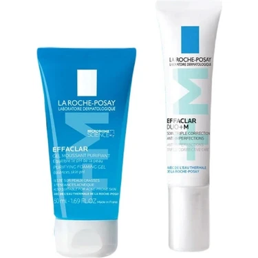 La Roche-Posay Effaclar Tanışma Kiti: Effaclar Duo M+& Effaclar Gel 50 ml-Yağlı Ciltler