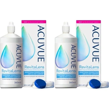 Acuvue RevitaLens Çok Amaçlı Lens Solüsyonu - Gün Boyu Konfor ve Dezenfeksiyon, Silikon Hidrojel