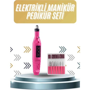 Protez Tırnak Ayak Törpüsü Elektrikli 12V Siyah Makine 1 Parça Anti Alerjik