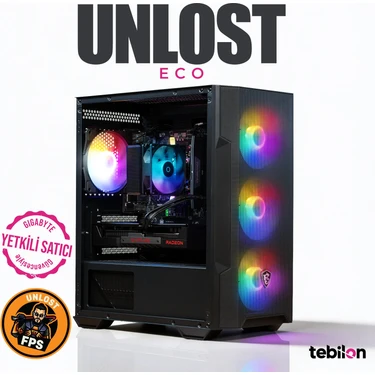 Tebilon UNLOST ECO-Amd Ryzen 7500F-MSI A620M-SAPPHIRE Radeon RX9060 Xt PULSE-16GB-500GB Ssd-Oem