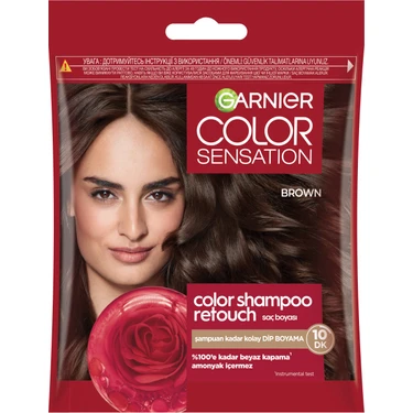 Garnier Color Shampoo Retouch Şampuan Kolaylığında Dip Boyası, Kahve
