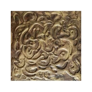 Sanat Markt Eskitme Altın Imzalı Tablo - Dokulu -